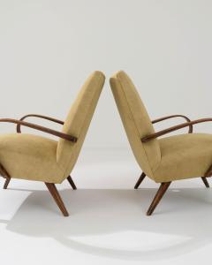 1950s Czech Upholstered Armchairs a Pair - 3469653