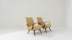 1950s Czech Upholstered Armchairs a Pair - 3469654