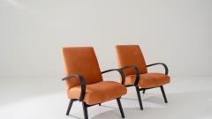 1950s Czech Upholstered Armchairs a Pair - 3469664