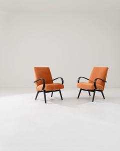 1950s Czech Upholstered Armchairs a Pair - 3469667