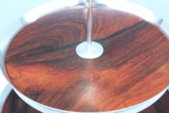 1950s Danish Silver Plate And Rosewood 3 Tier Cake Stand - 956969