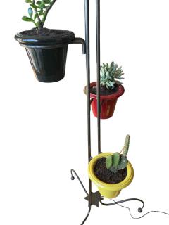 1950s Floor lamp with flower pots by Asselbure - 4363662