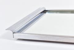 1950s French Art Deco style chrome and mirror tray - 1279763