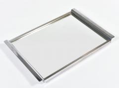 1950s French Art Deco style chrome and mirror tray - 1279765