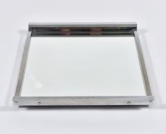 1950s French Art Deco style chrome and mirror tray - 1279766