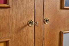 1950s French Cabinet with Leather Squares - 4060012