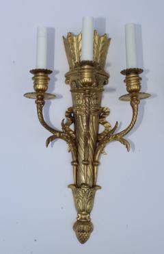 1950s French Gilt Brass Sconces - 1104622