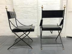 1950s French Iron and Brass Dining Chairs - 3173257