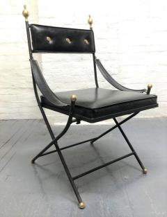 1950s French Iron and Brass Dining Chairs - 3173259