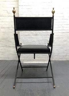 1950s French Iron and Brass Dining Chairs - 3173262
