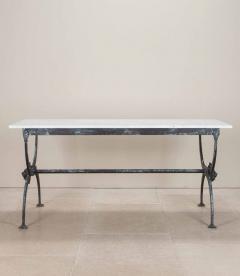 1950s French Iron and Marble Butchers Table - 4240361
