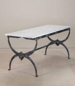 1950s French Iron and Marble Butchers Table - 4240362
