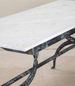 1950s French Iron and Marble Butchers Table - 4240368