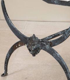 1950s French Iron and Marble Butchers Table - 4240369