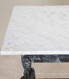 1950s French Iron and Marble Butchers Table - 4240387