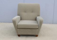 1950s French Lounge Chairs Upholstered In Donghia Mohair Fabric - 3633329