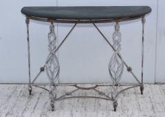 1950s French Outdoor Demi Lune Console - 1091482