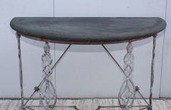 1950s French Outdoor Demi Lune Console - 1091487