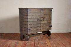 1950s French Slatted Cabinet - 4060154