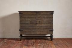 1950s French Slatted Cabinet - 4060213