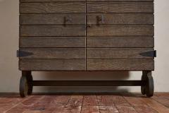 1950s French Slatted Cabinet - 4060215