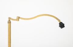 1950s French Solid Brass Swing Arm Floor Lamp - 4651440