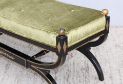 1950s Hollywood Regency Velvet Bench - 1733720