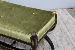 1950s Hollywood Regency Velvet Bench - 1733722