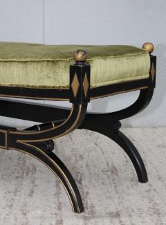 1950s Hollywood Regency Velvet Bench - 1733723