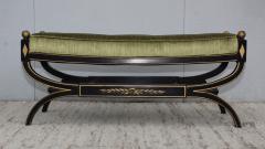 1950s Hollywood Regency Velvet Bench - 1733725