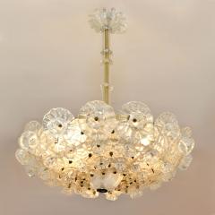 1950s Italian Barovier Murano glass flower chandelier - 787623