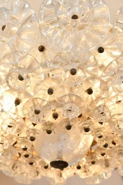 1950s Italian Barovier Murano glass flower chandelier - 787626