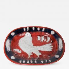 1950s Italian Glazed Ceramic Oval Charger - 519154