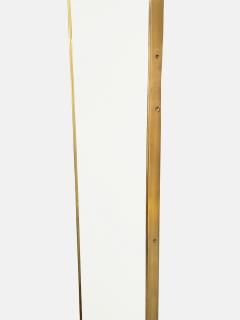 1950s Italian Modernist Grand Scale Brass Wall Mirror - 2982408