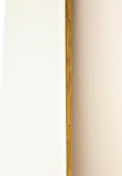 1950s Italian Modernist Grand Scale Shaped Brass Beveled Mirror - 2925670
