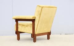 1950s Italian Modernist Lounge Chairs In Velvet Upholstery - 3965094