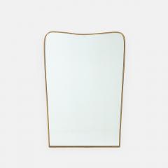 1950s Italian Modernist Pair of Shaped Brass Mirrors - 3217675