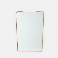 1950s Italian Modernist Pair of Shaped Brass Mirrors - 3217678
