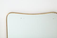 1950s Italian Modernist Pair of Shaped Brass Mirrors - 3217679