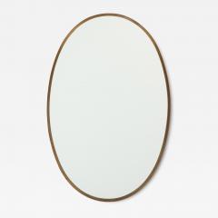 1950s Italian Oval Brass Mirror - 2929363