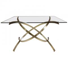 1950s Italian Sculptural Solid Brass Dining Table - 721446