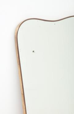 1950s Italian Shaped Brass Wall Mirror - 2718813