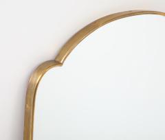 1950s Italian Shield Shaped Brass Mirror - 3546262