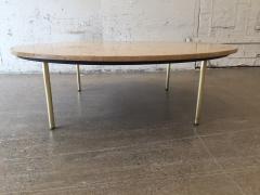 1950s Italian Travertine Bronze Coffee Table - 443522