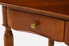 1950s Italian Walnut Wood Console or Vanity Dressing Table - 3581550