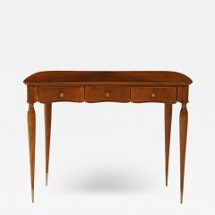 1950s Italian Walnut Wood Console or Vanity Dressing Table - 3591164