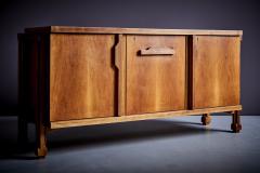 1950s Italian constructivism Walnut studio sideboard or credenza - 3496386