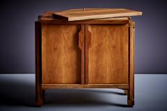 1950s Italian constructivism studio sideboard or credenza made in walnut - 3496321