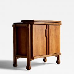 1950s Italian constructivism studio sideboard or credenza made in walnut - 3498178