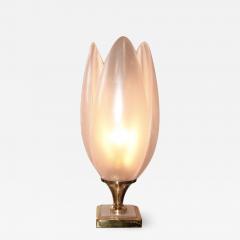 1950s Italian pink Lotus table lamp - 1228805